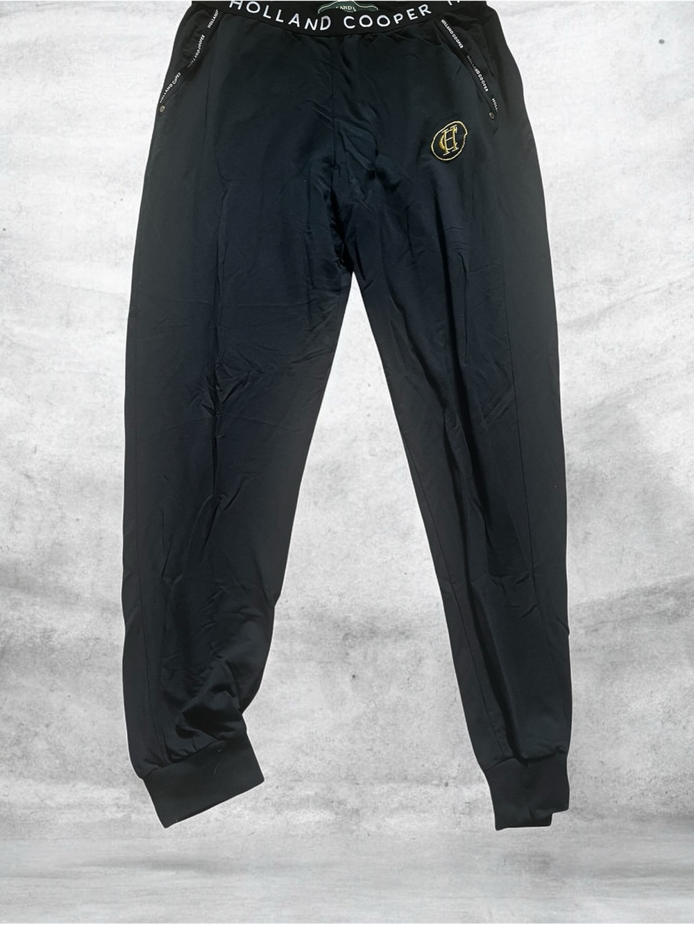 Holland cooper black logo joggers sweatpants xs England Classic equestrian